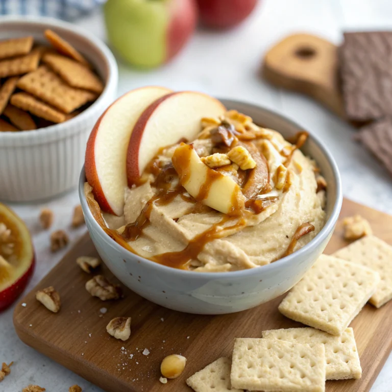 Easy caramel apple cheesecake dip recipe