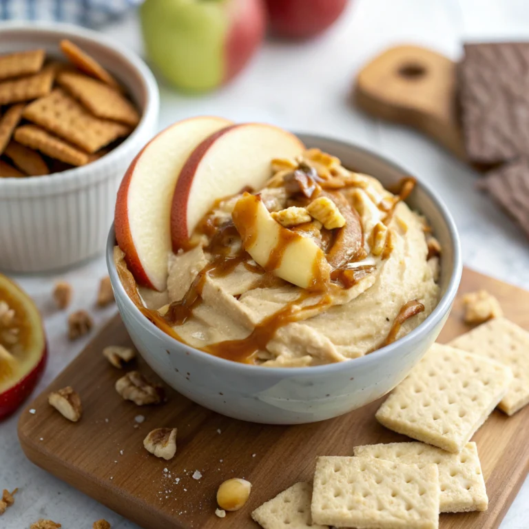 Easy caramel apple cheesecake dip recipe