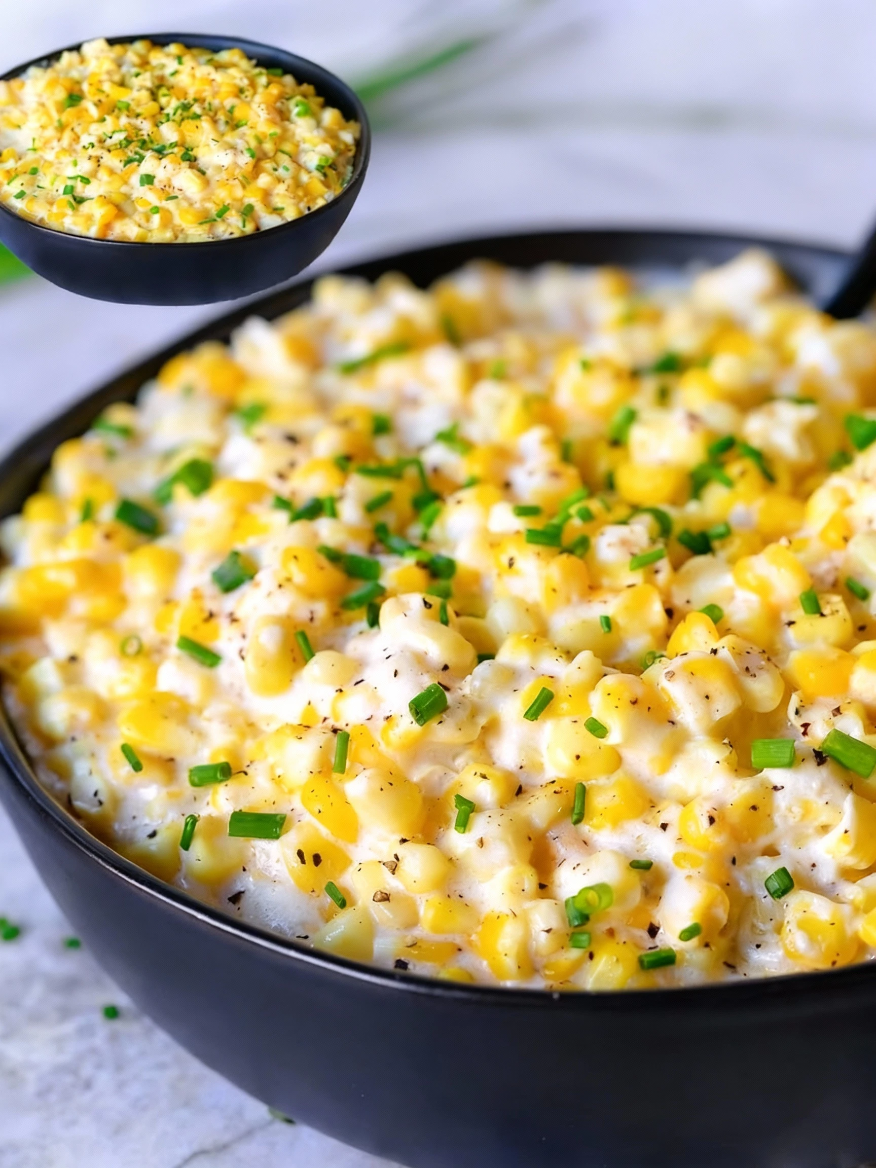 This easy Creamed Corn takes less than 5 minutes of prep and is seriously delicious finished
