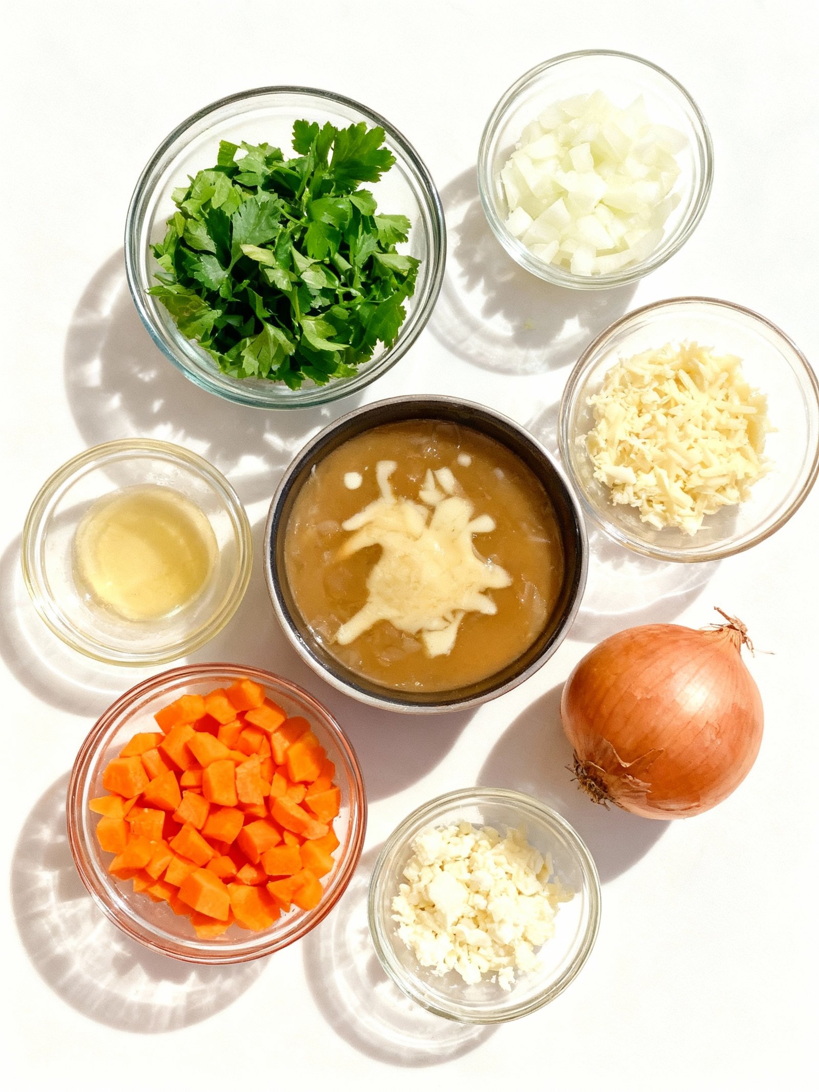 Easy French Onion Soup ingredients
