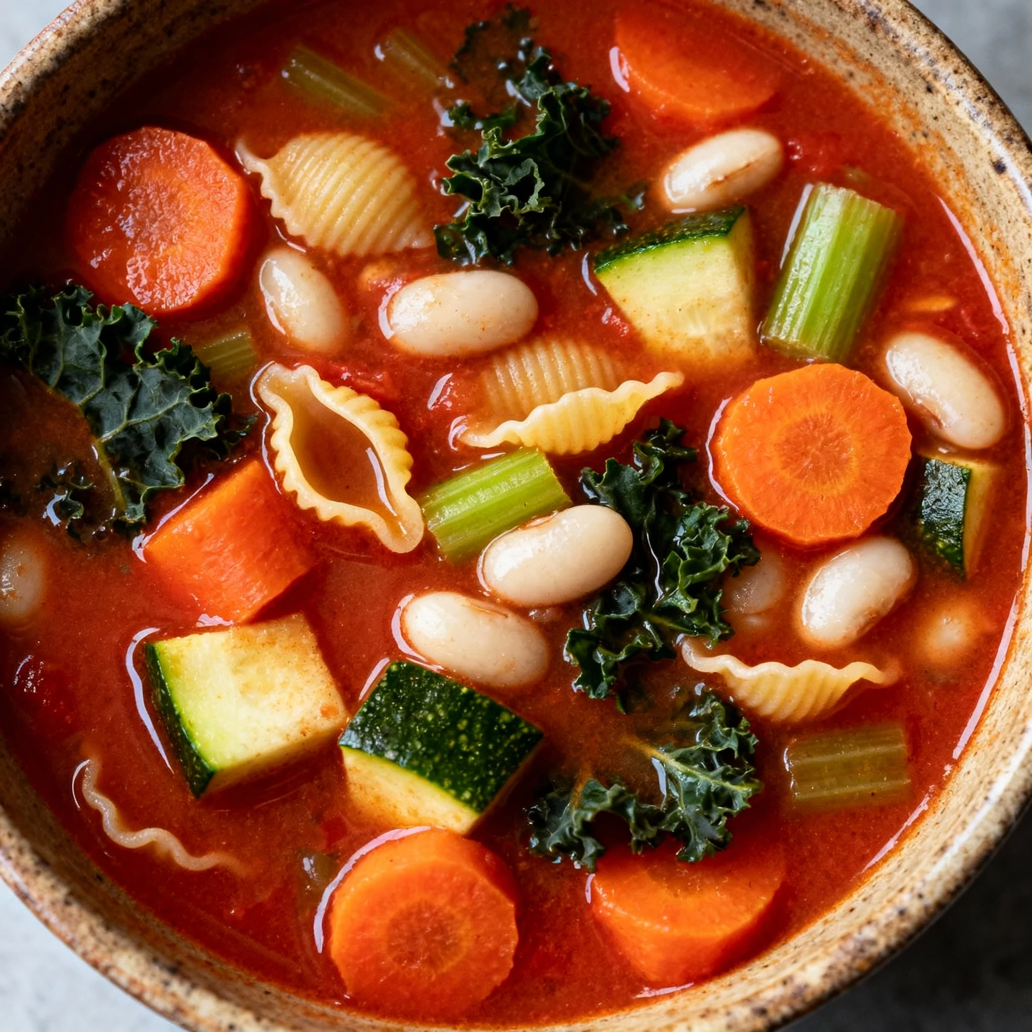 Easy Minestrone Soup finished