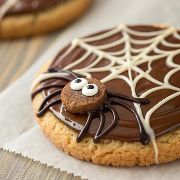 Easy Peanut Butter Spider Cookies for Halloween