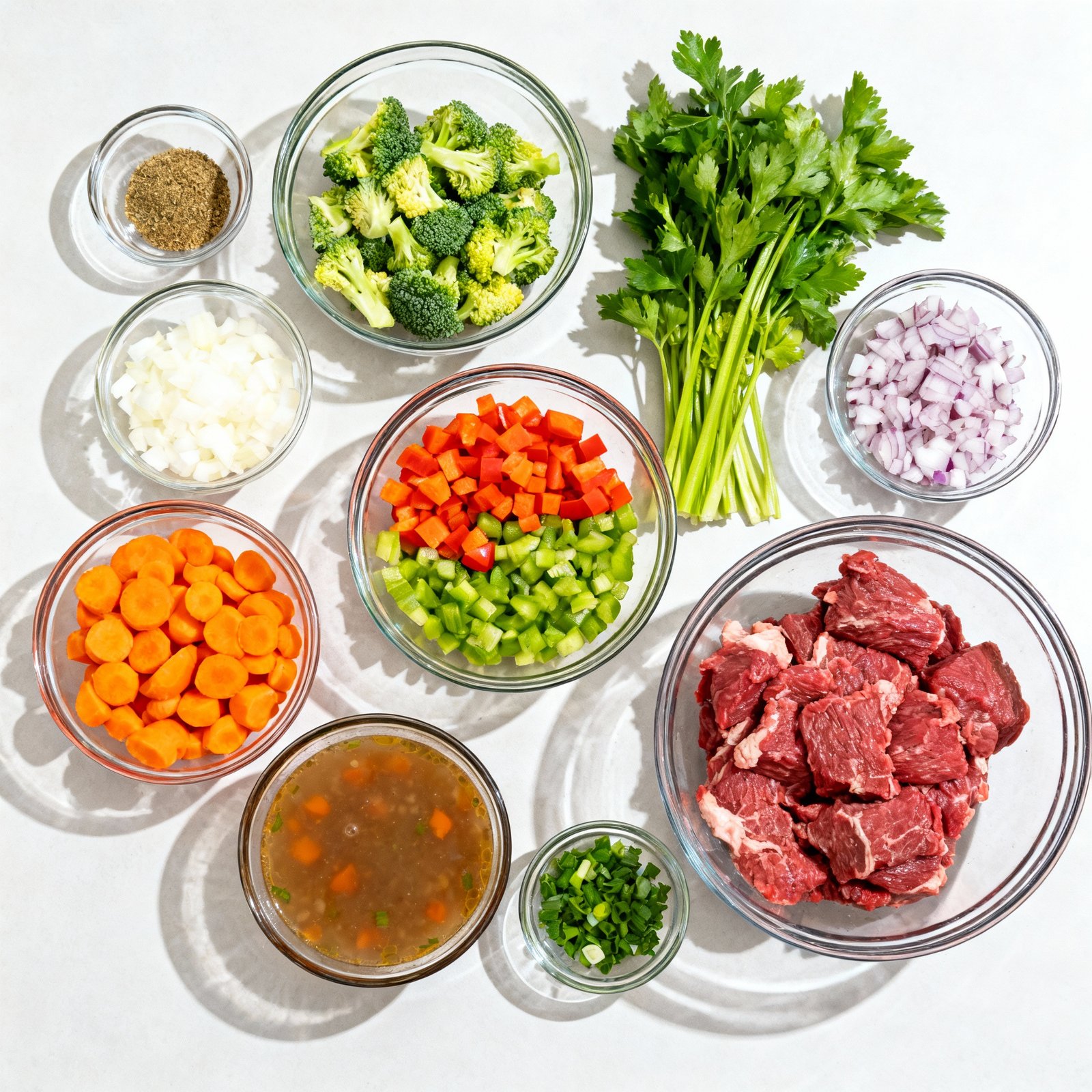 Easy Vegetable Beef Soup - Hearty & Healthy Recipe ingredients
