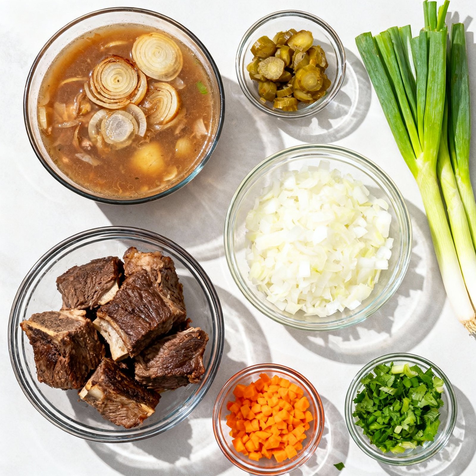 French Onion Beef Short Rib Soup ingredients