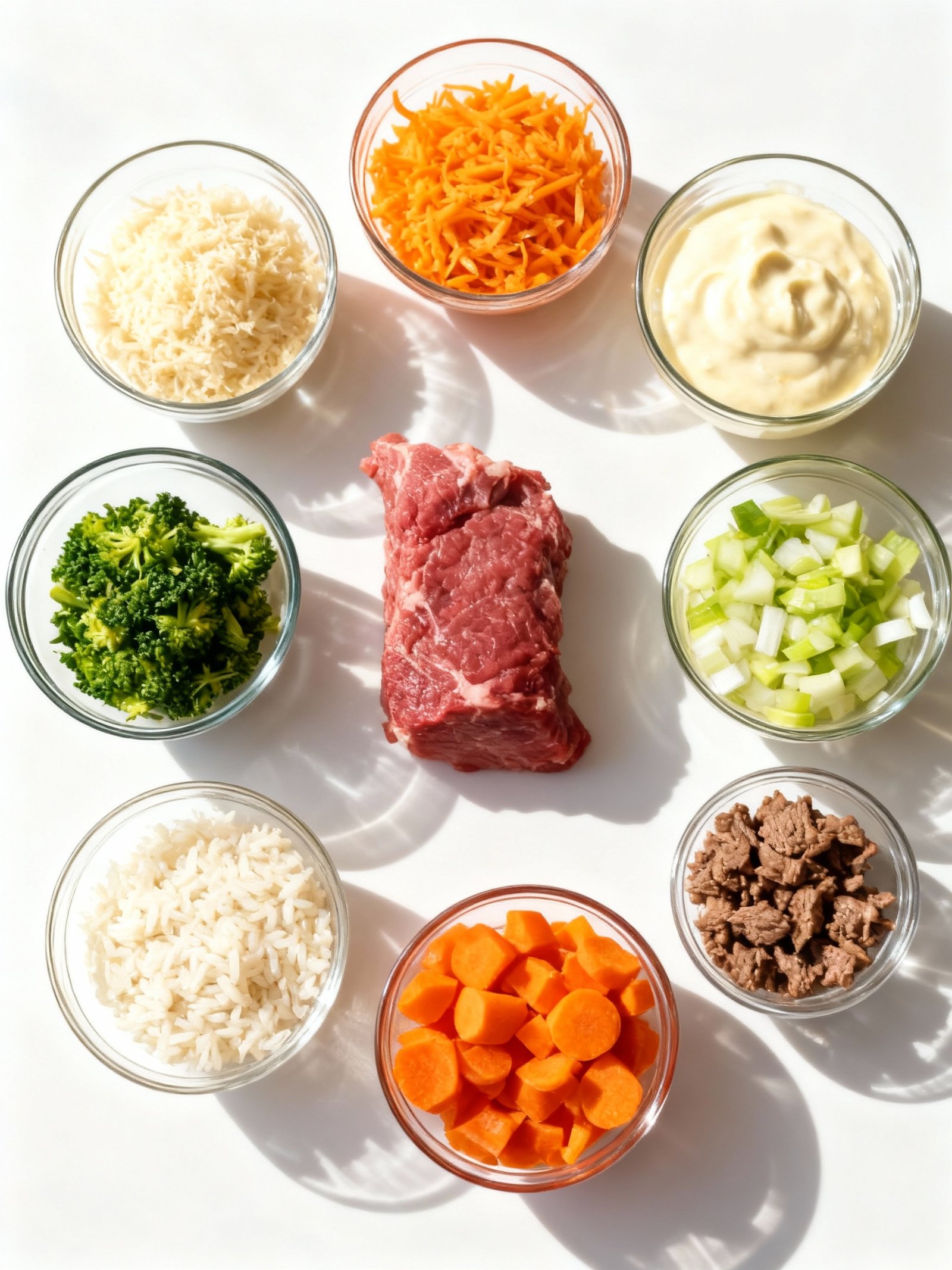 Hearty Beef and Rice Casserole with Creamy ingredients