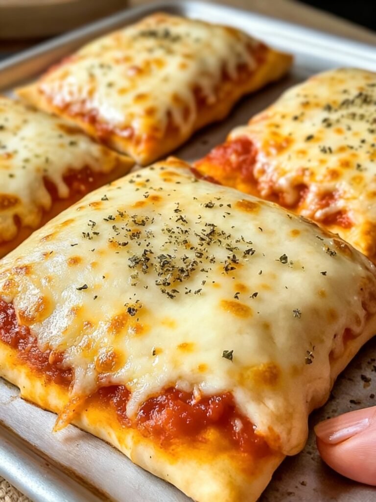 Homemade Easy Cheesy Pizza Pockets Recipe