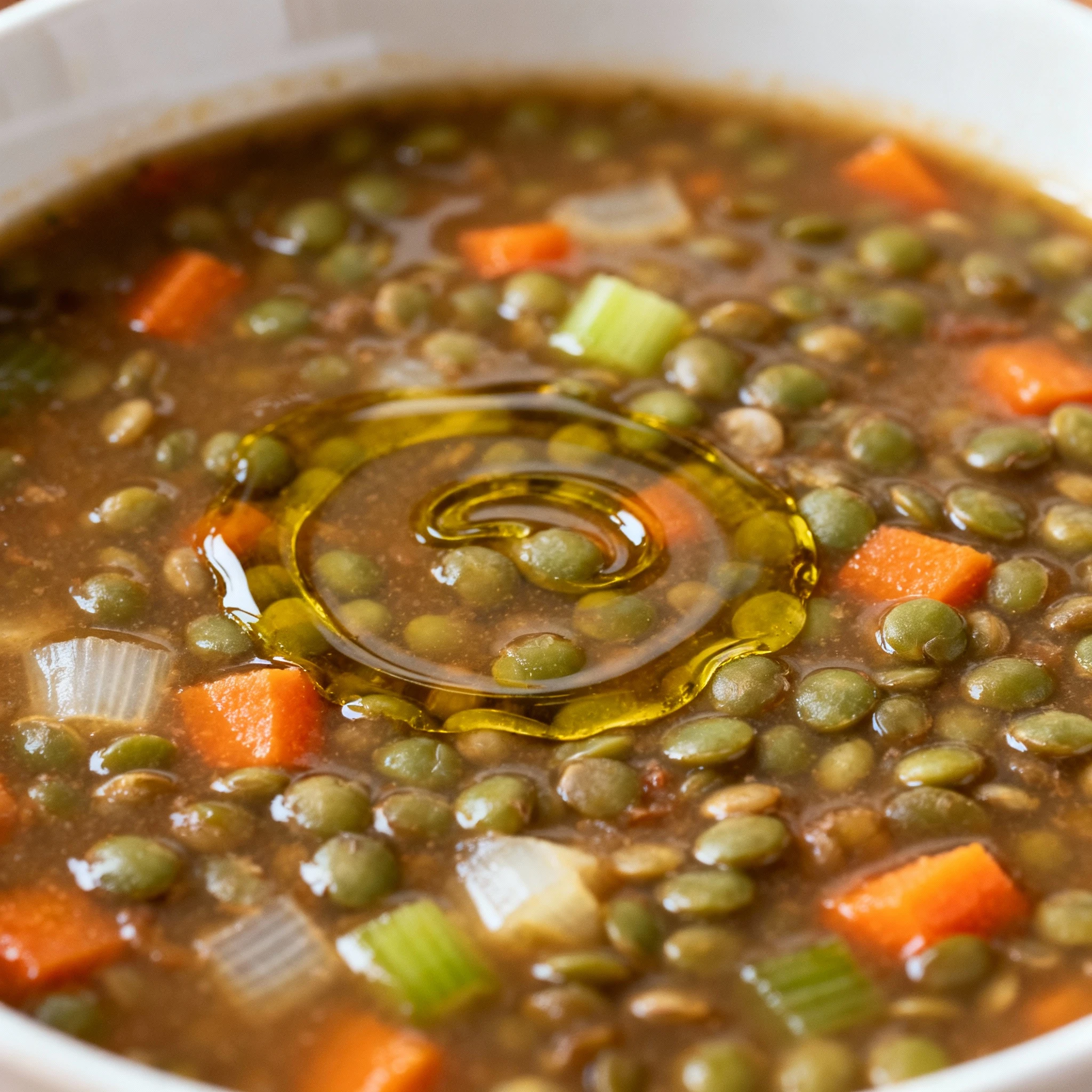 Mediterranean Lentil Soup (Easy & Healthy!) finished