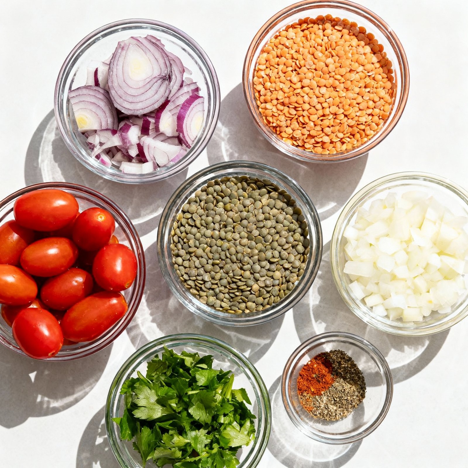 Mediterranean Lentil Soup (Easy & Healthy!) ingredients