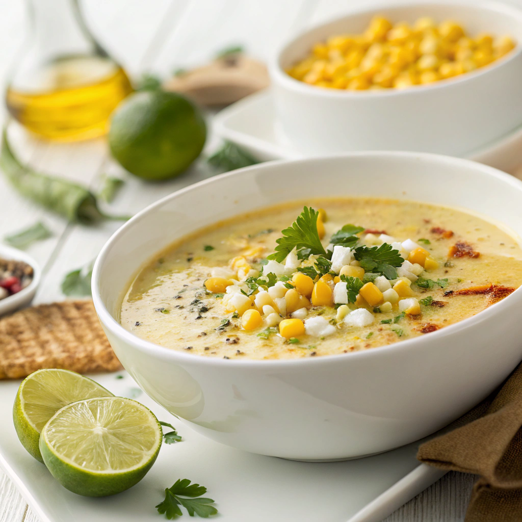 Mexican Street Corn Soup finished