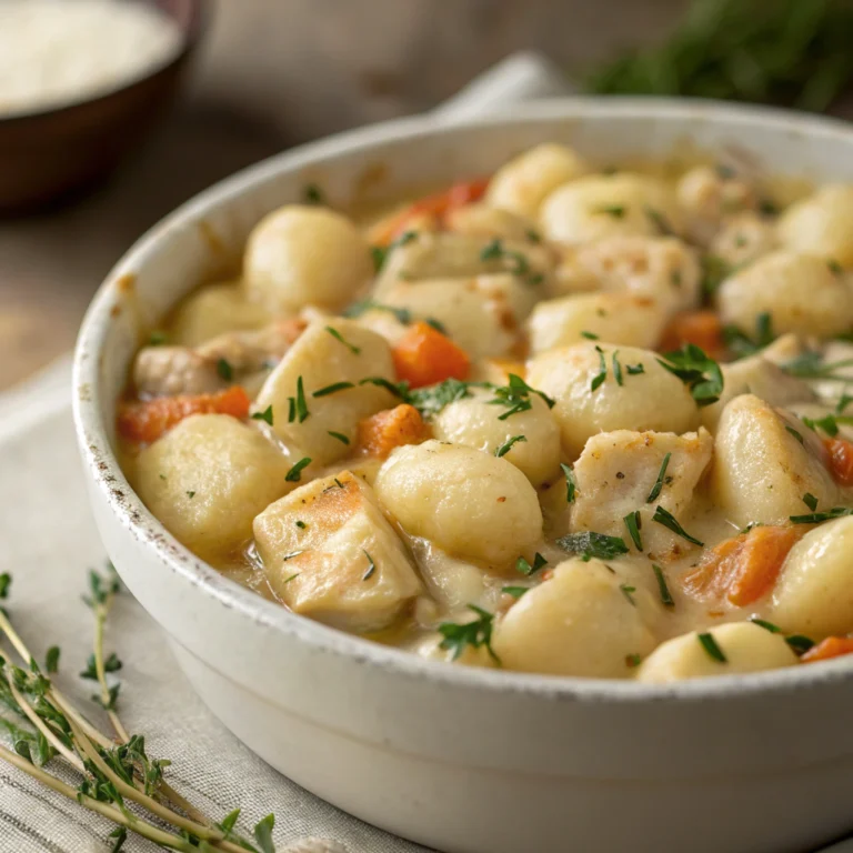 Easy One Pot Gnocchi Chicken Pot Pie Recipe