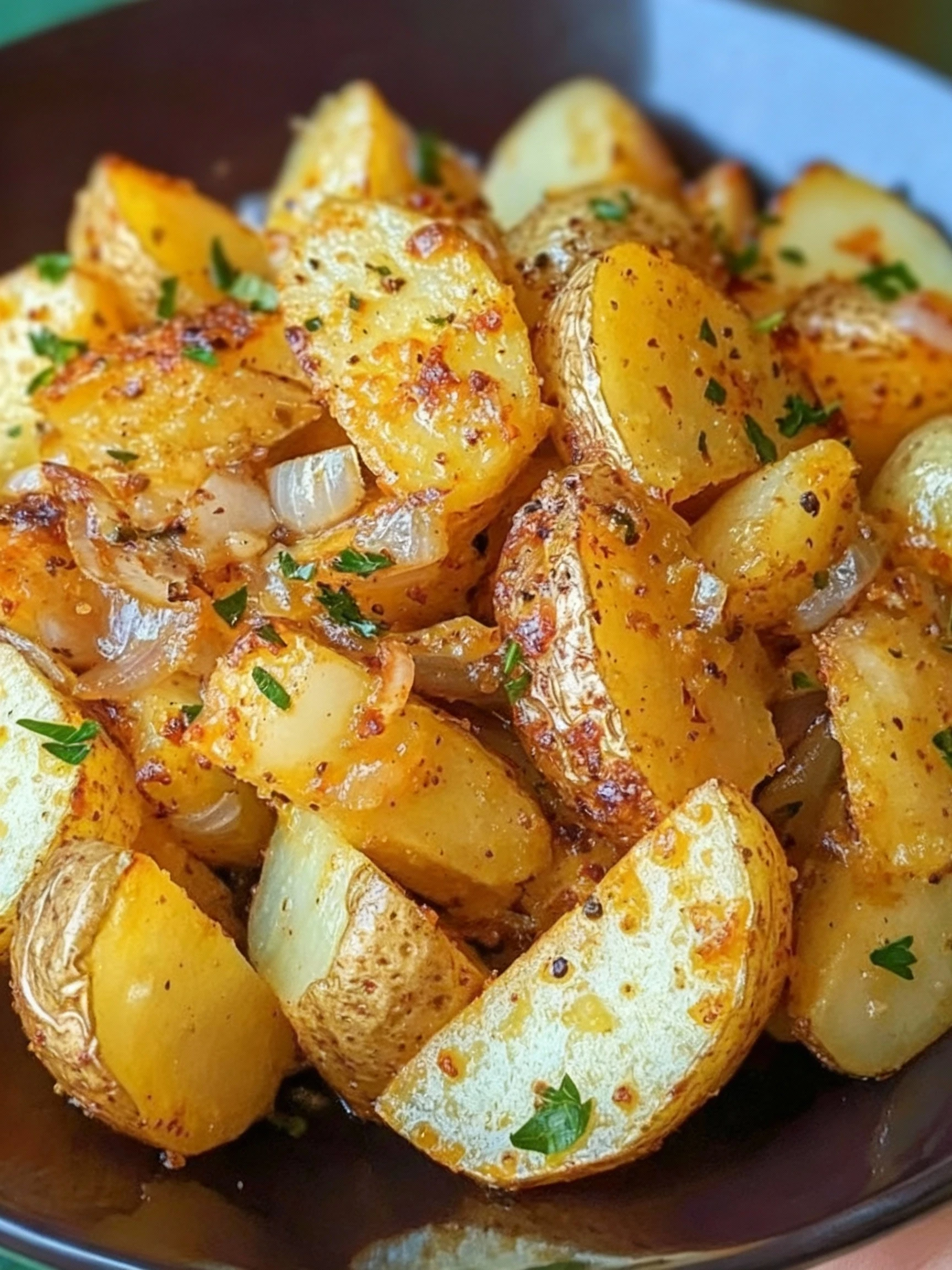 Oven-Fried Potatoes with Onions finished