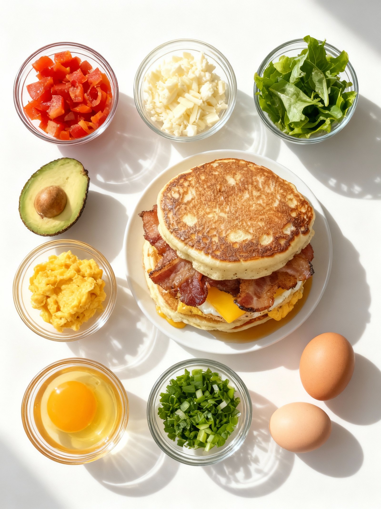 Pancake Breakfast Sandwich ingredients