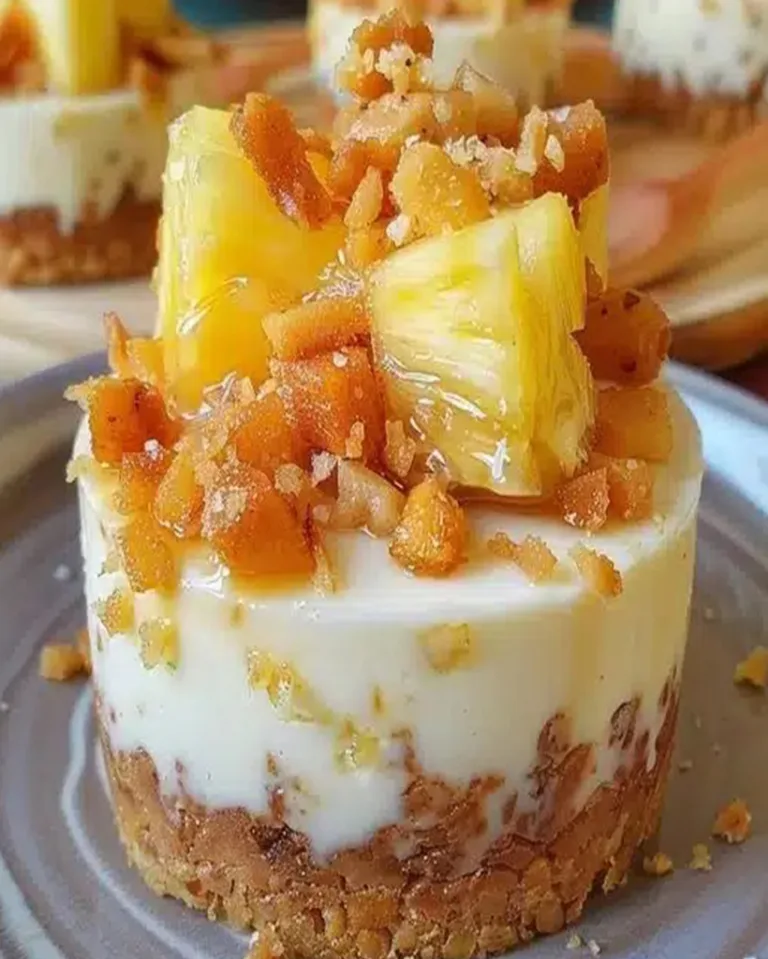 Easy Pineapple Coconut Cheesecake Minis – No-Bake Delight