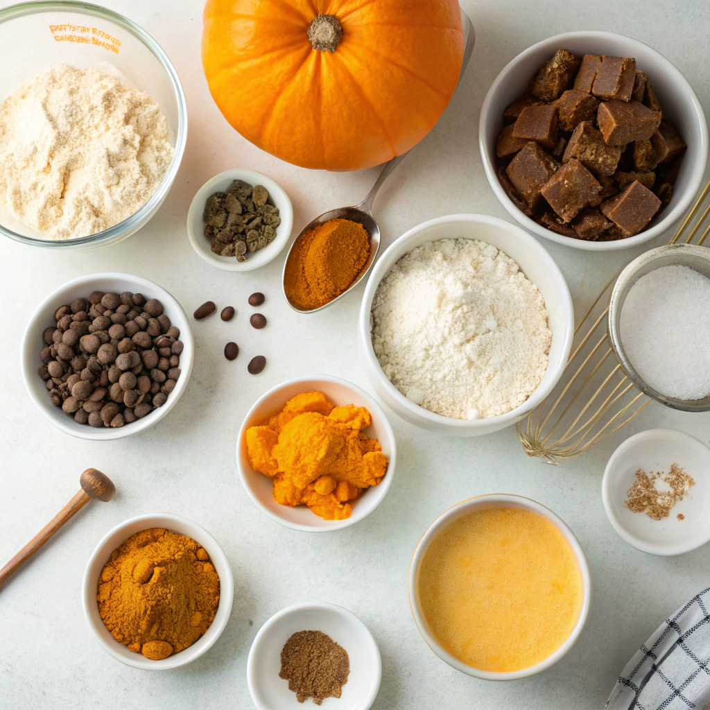 Pumpkin Brownies ingredients