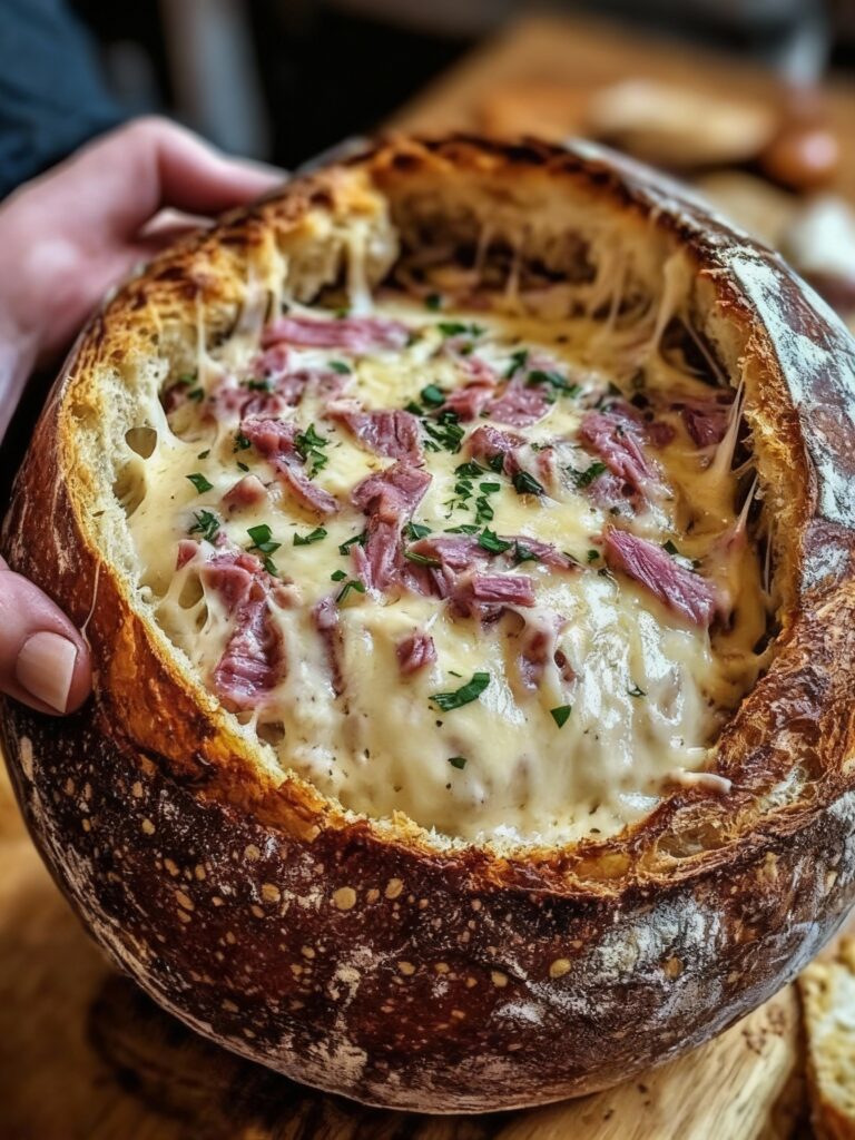 Reuben Dip in a Rye Bread Bowl Recipe