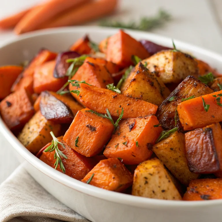 Roasted Sweet Potatoes and Carrots Walder Wellness RD Vegetable Recipes