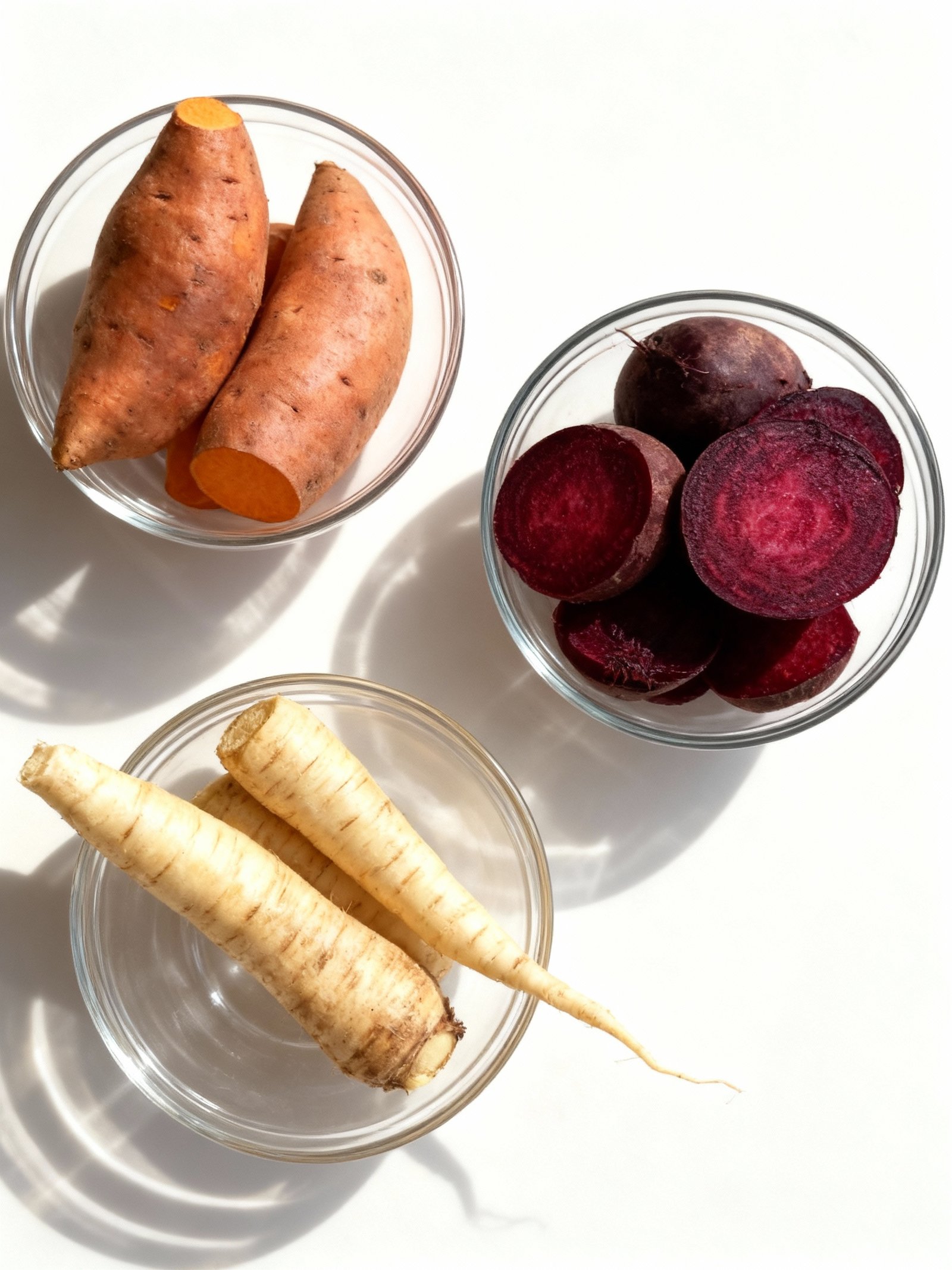 Root Vegetable Gratin with Sweet Potatoes, Parsnips, and Beets ingredients