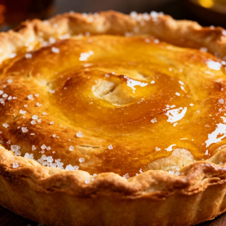 Salted Whiskey Honey Pie