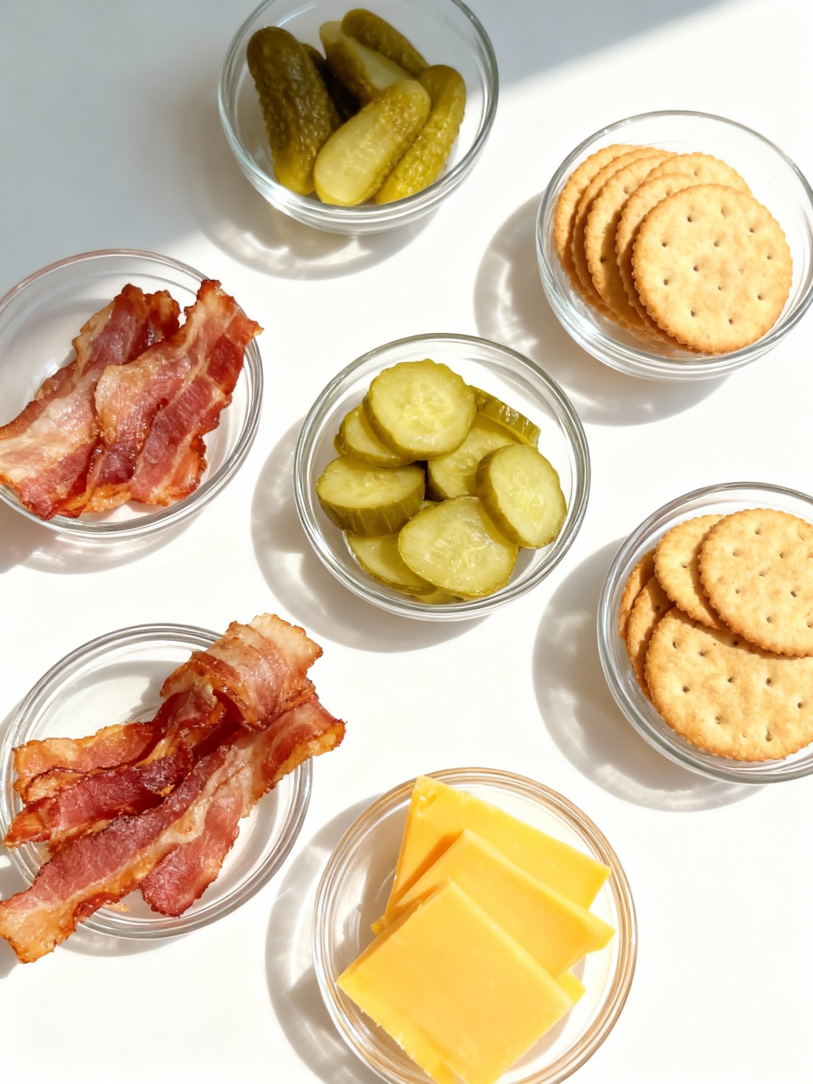 Smoked Bacon-Wrapped Pickle Crackers ingredients