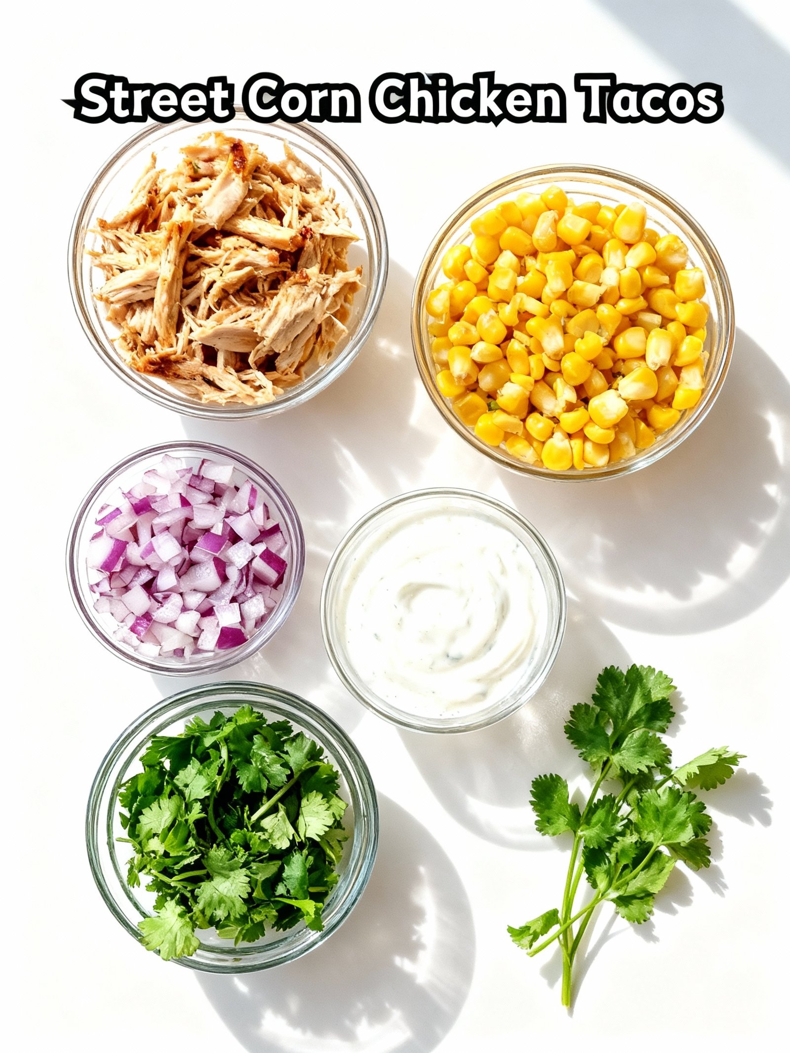 Street Corn Chicken Tacos ingredients