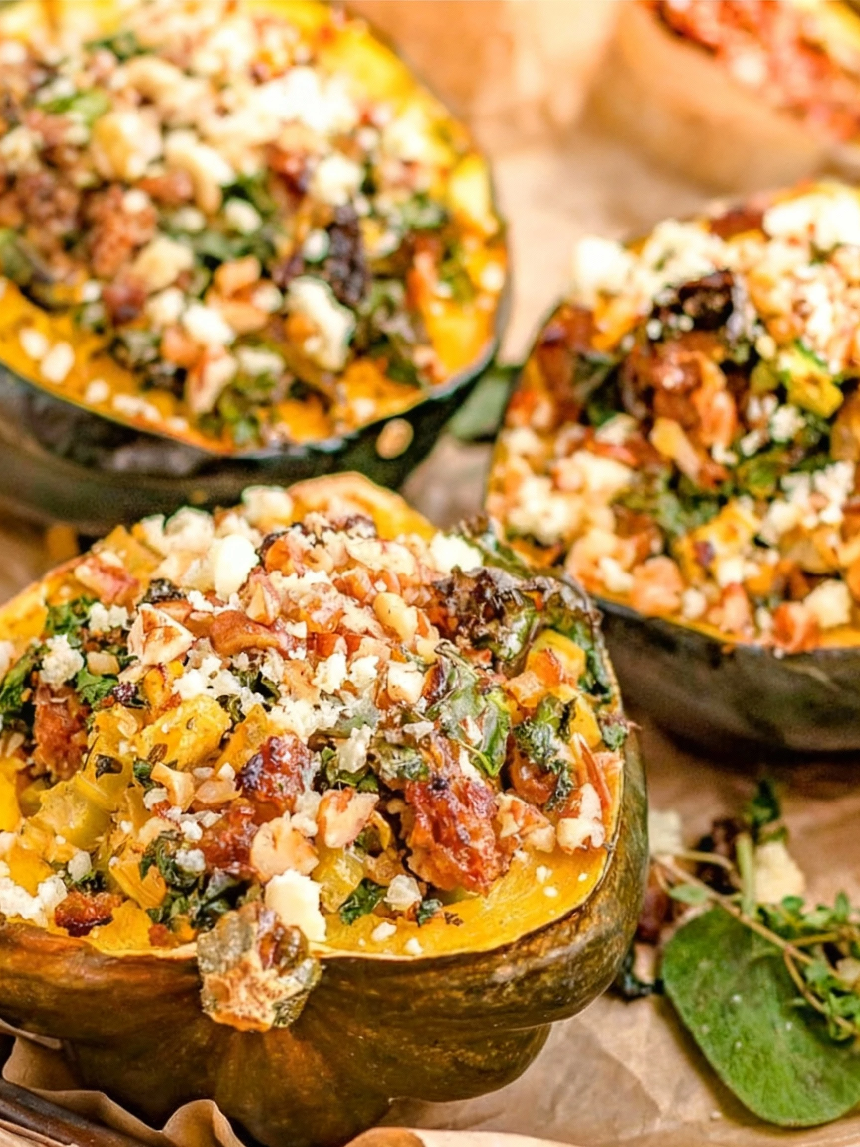 Stuffed Acorn Squash finished