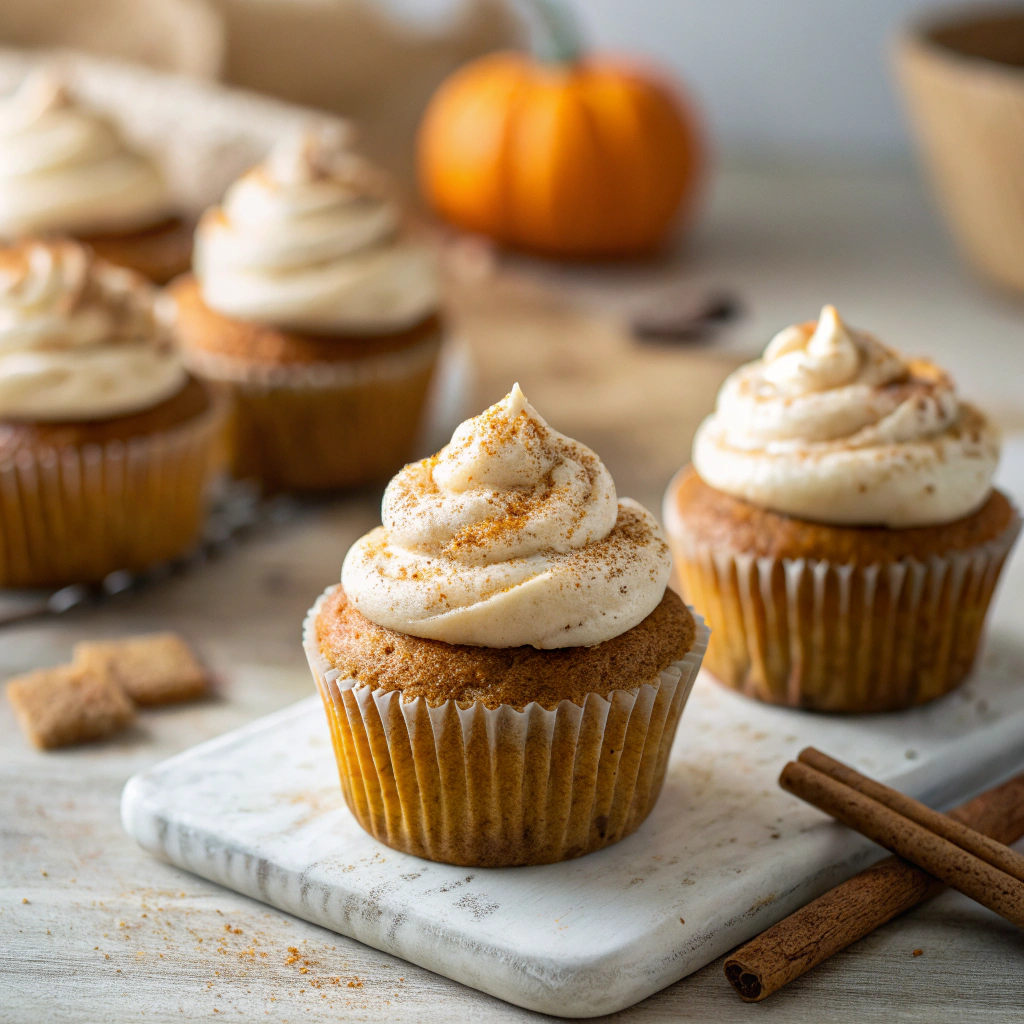 Vanilla Chai Pumpkin Spice Latte Cupcakes [50 Minutes] - Chasety finished