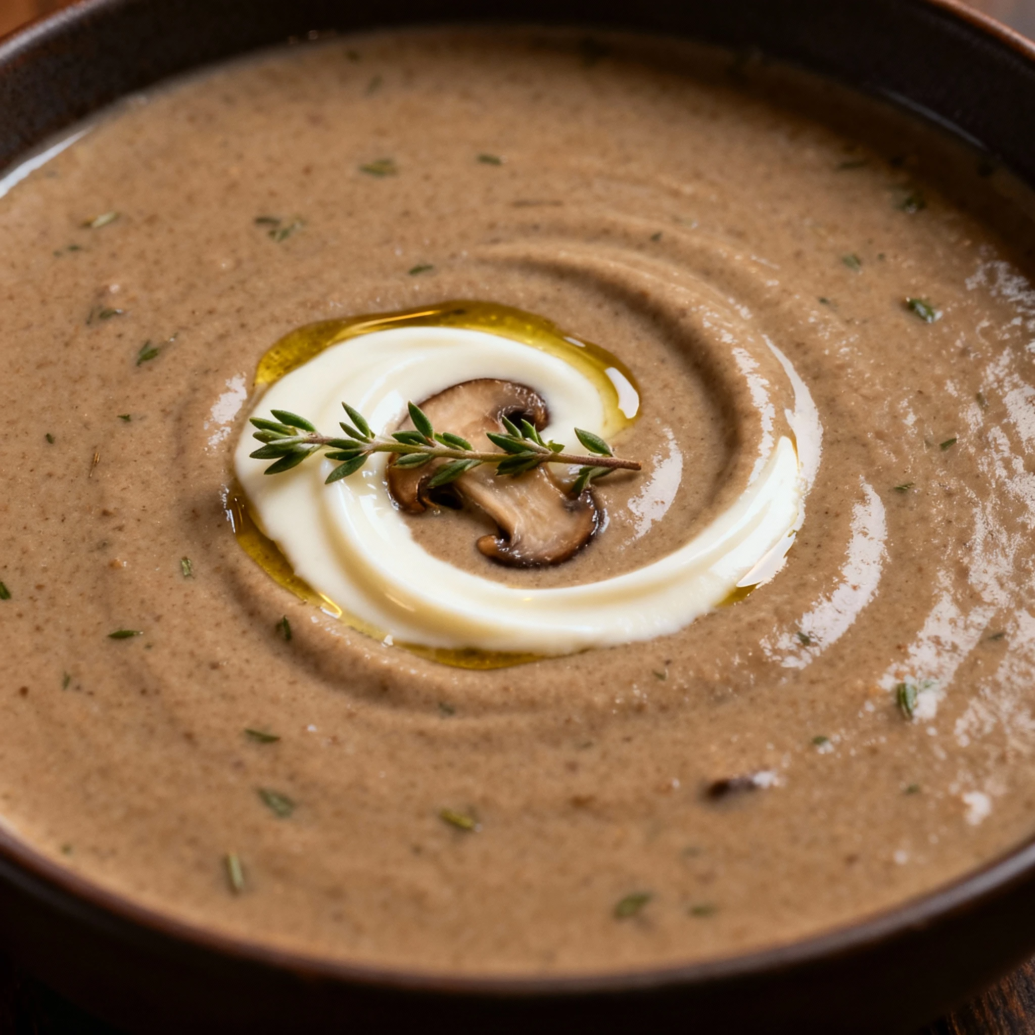 Velvety Creamy Mushroom Soup – A Comforting Classic finished