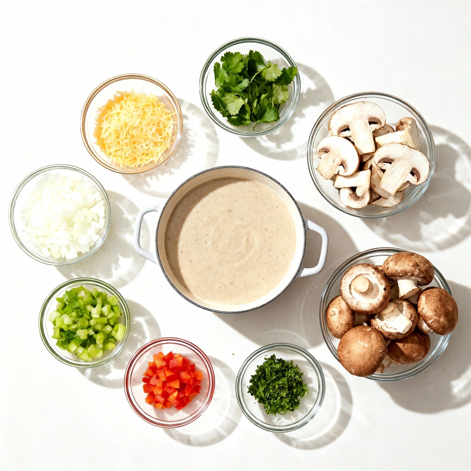 Velvety Creamy Mushroom Soup – A Comforting Classic ingredients