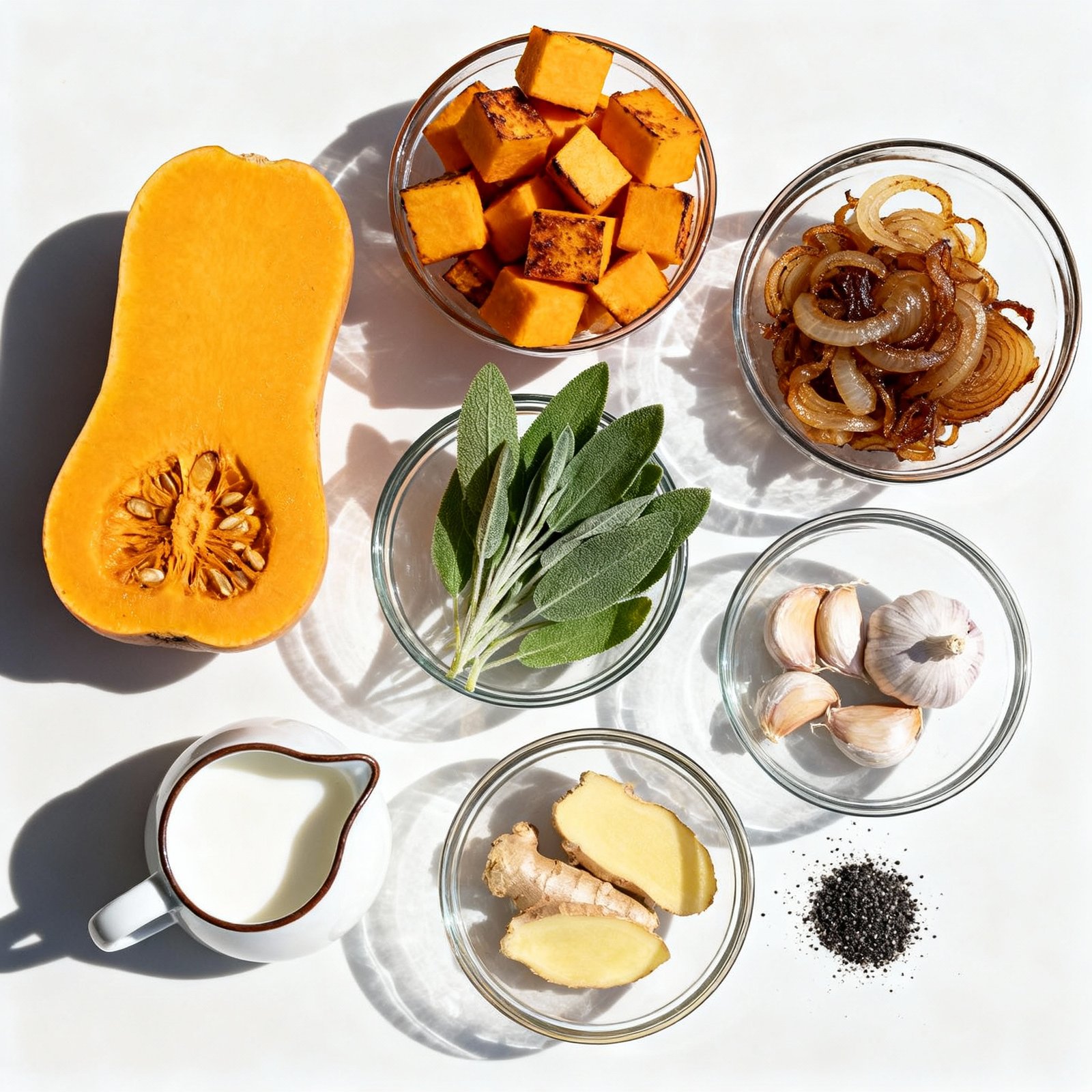 Warm Up to Fall: Delicious Butternut Squash Soup ingredients