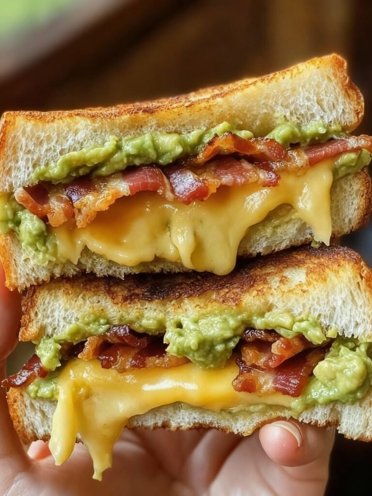 Bacon Guacamole Grilled Cheese Sandwich Recipe