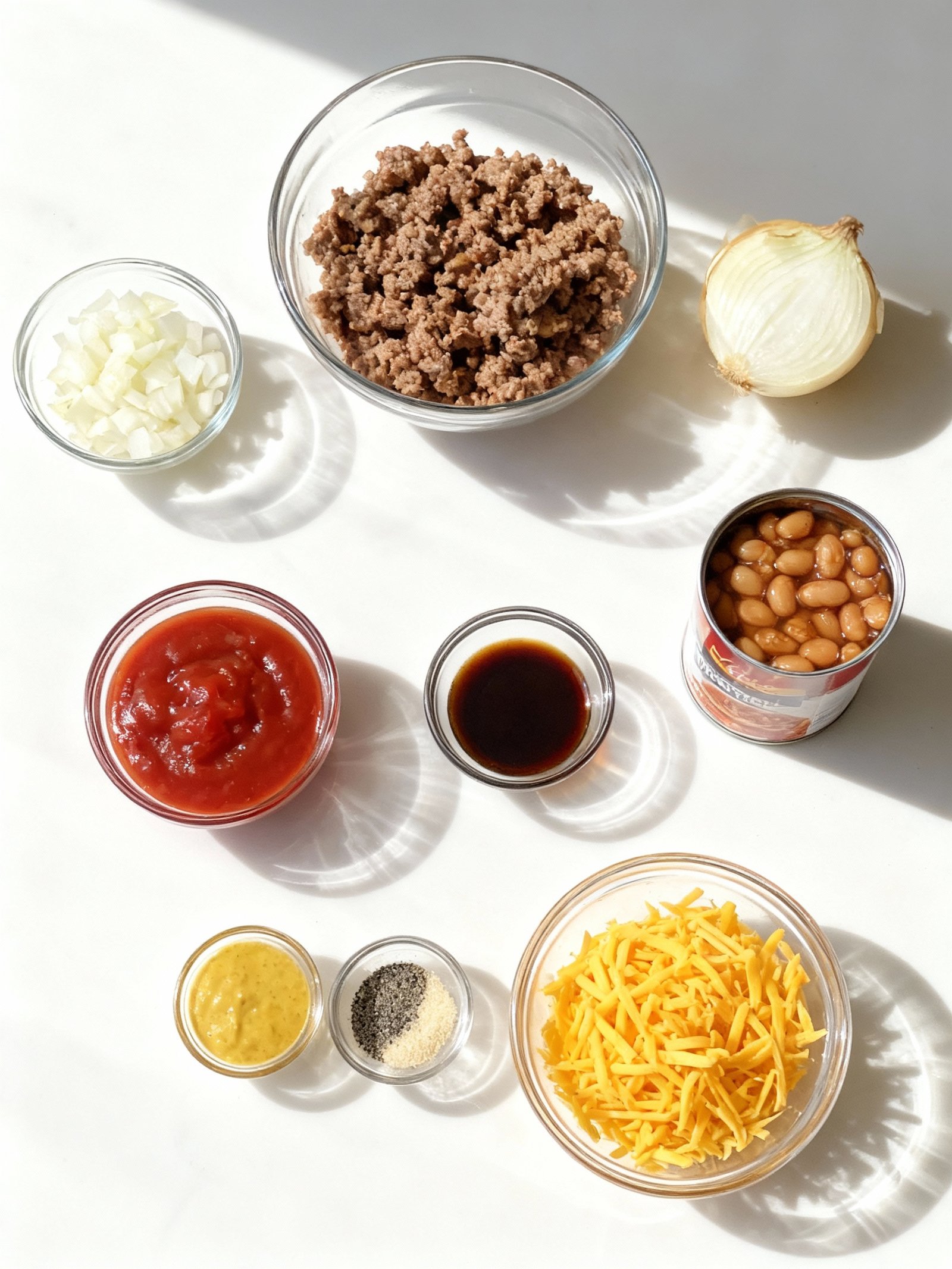 Baked Beans & Ground Beef Casserole ingredients