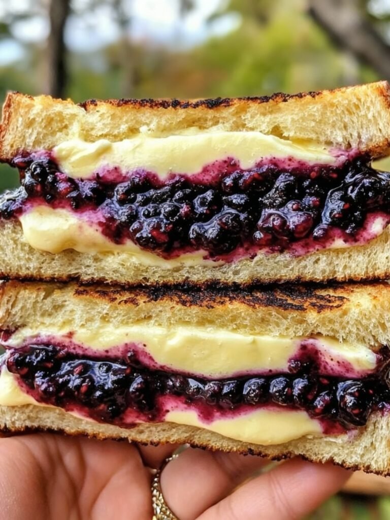 Balsamic Blackberry Bliss Grilled Cheese Recipe