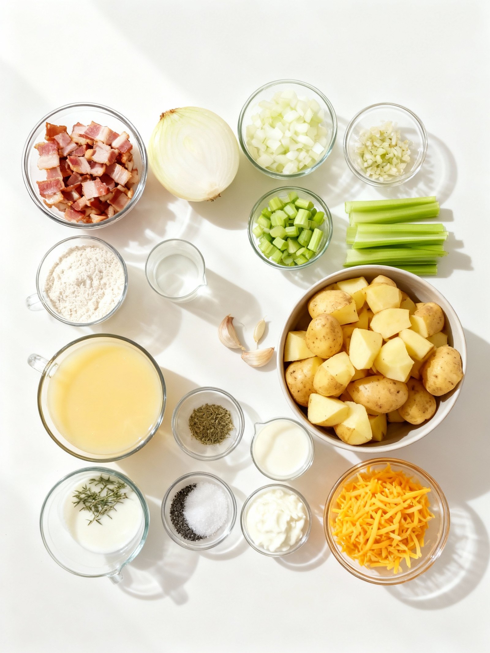 Best Homemade Potato Soup ingredients