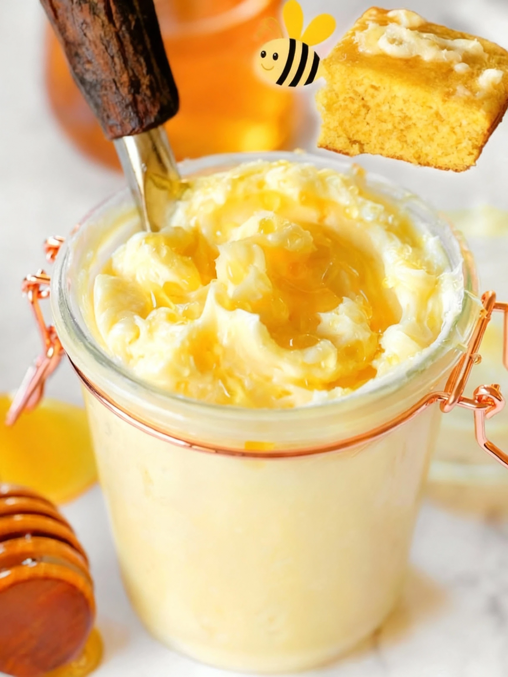 The BEST Honey Butter Ridiculously easy to make and tastes amazing Just 4 ingredients perfectly sweet creamy and finished