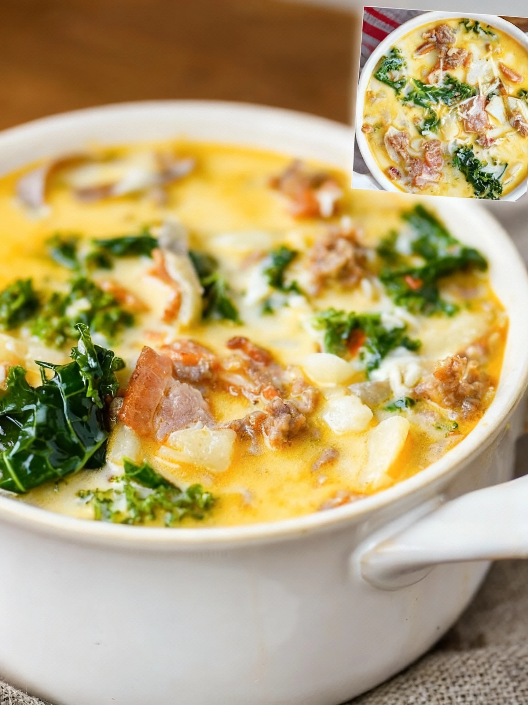 Better than Olive Garden, and WAY easier to make! This homemade Zuppa Toscana is rich, flavorful, and made with simp... finished