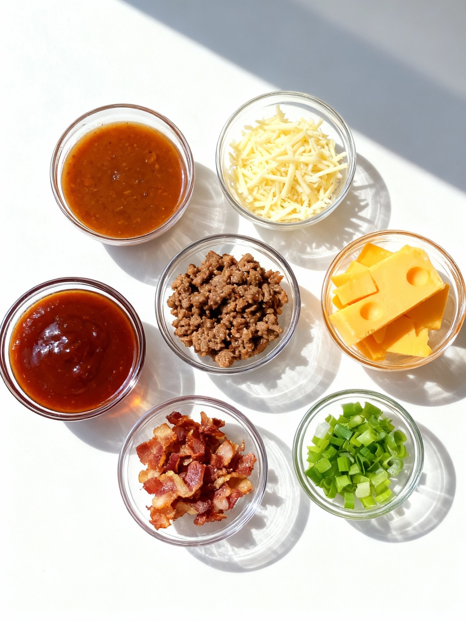 Bourbon BBQ Bacon Cheeseburger Dip ingredients