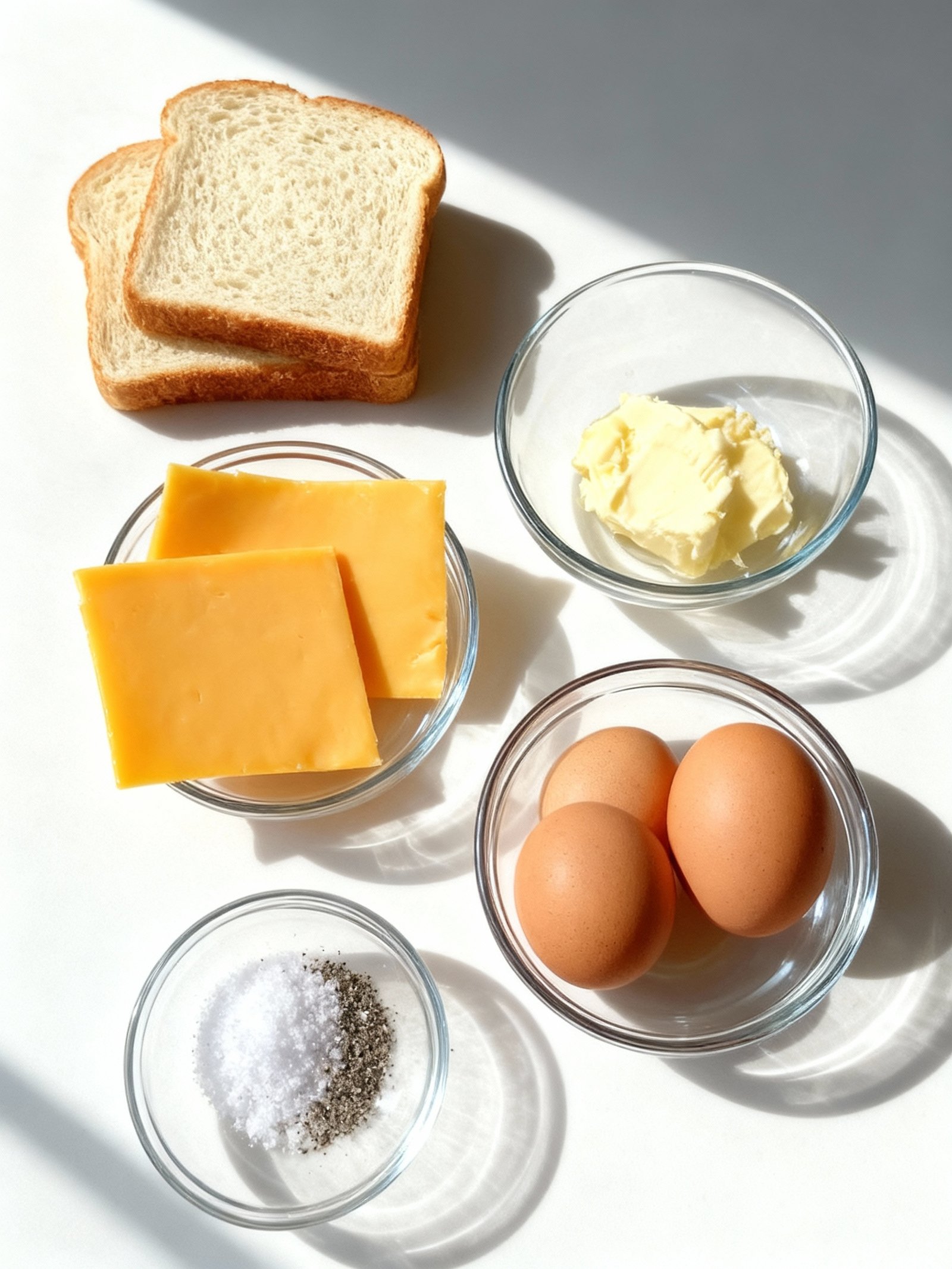 Breakfast Grilled Cheese Eggs ingredients