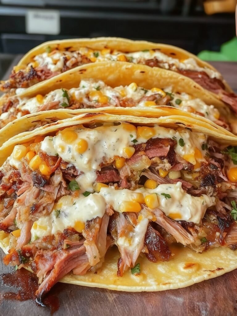 Brisket Elote Tacos Recipe