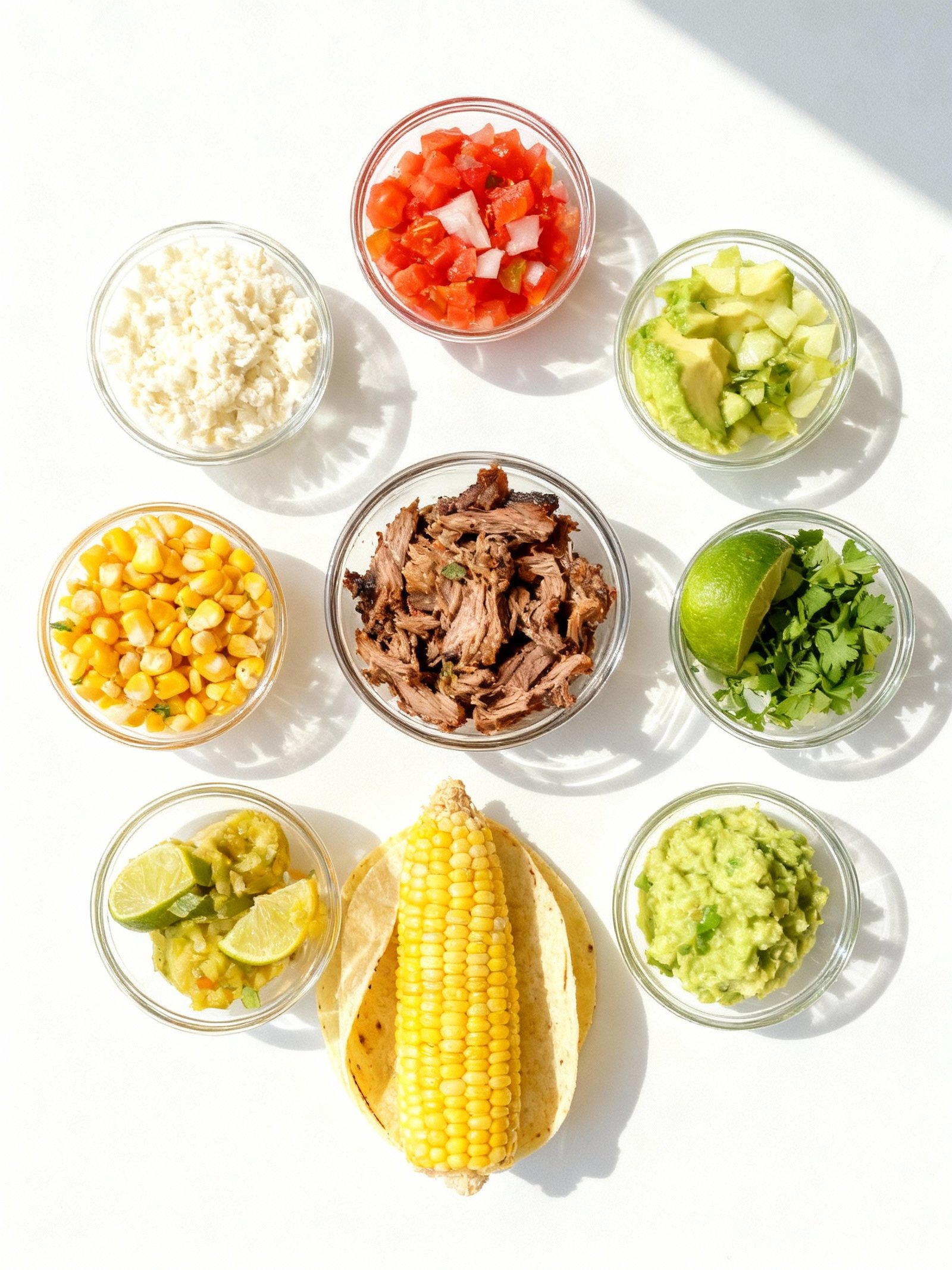 Brisket Elote Tacos ingredients