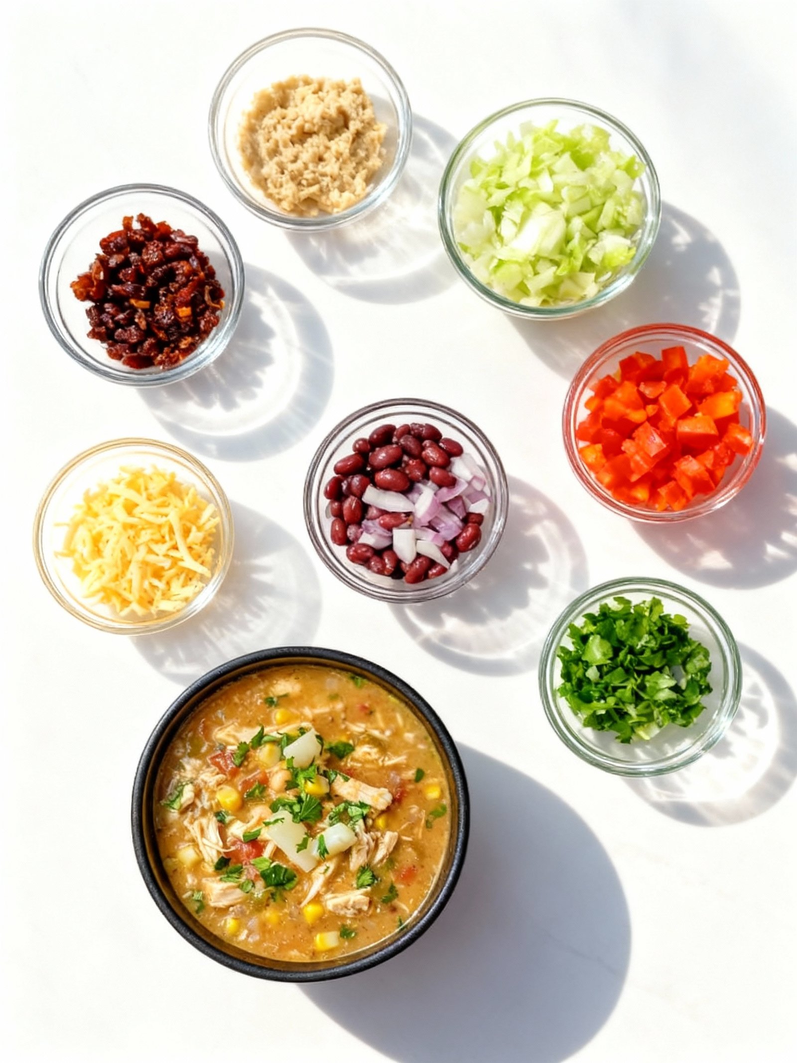 Cajun White Chicken Chili ingredients
