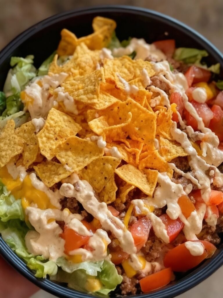 Cheeseburger Doritos Salad Recipe