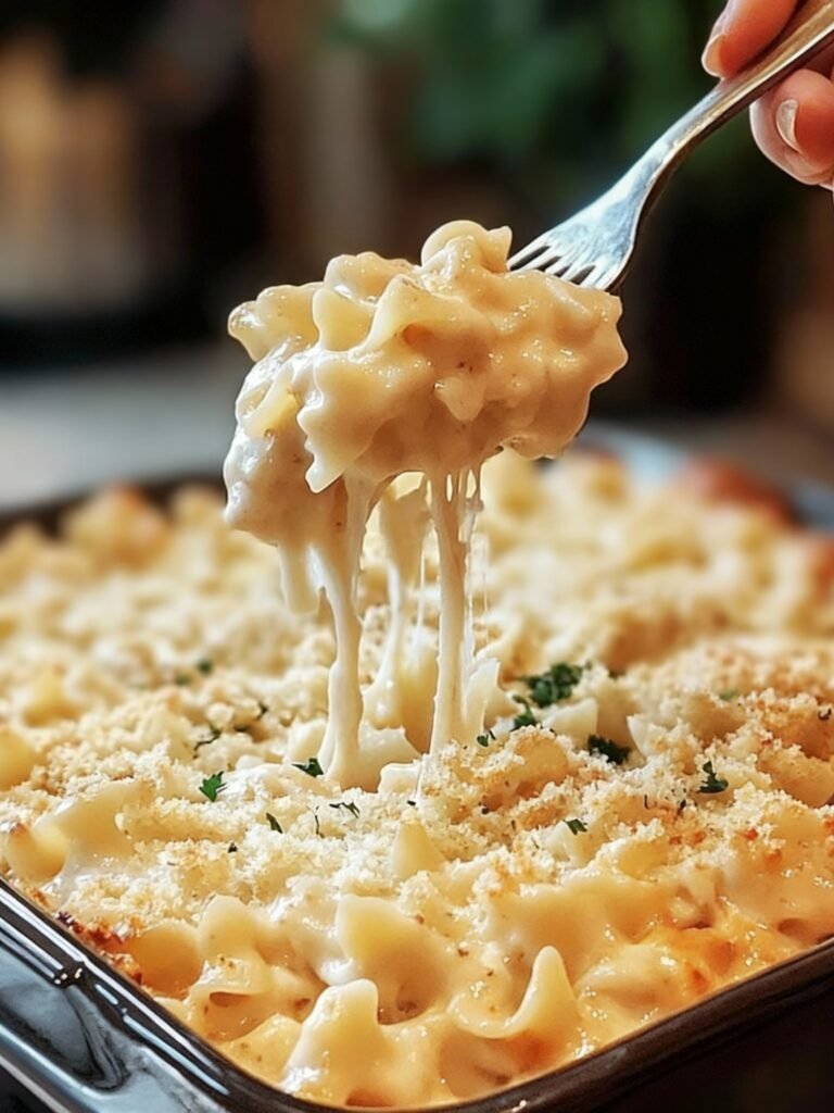 Cheesy Chicken Noodle Casserole Recipe