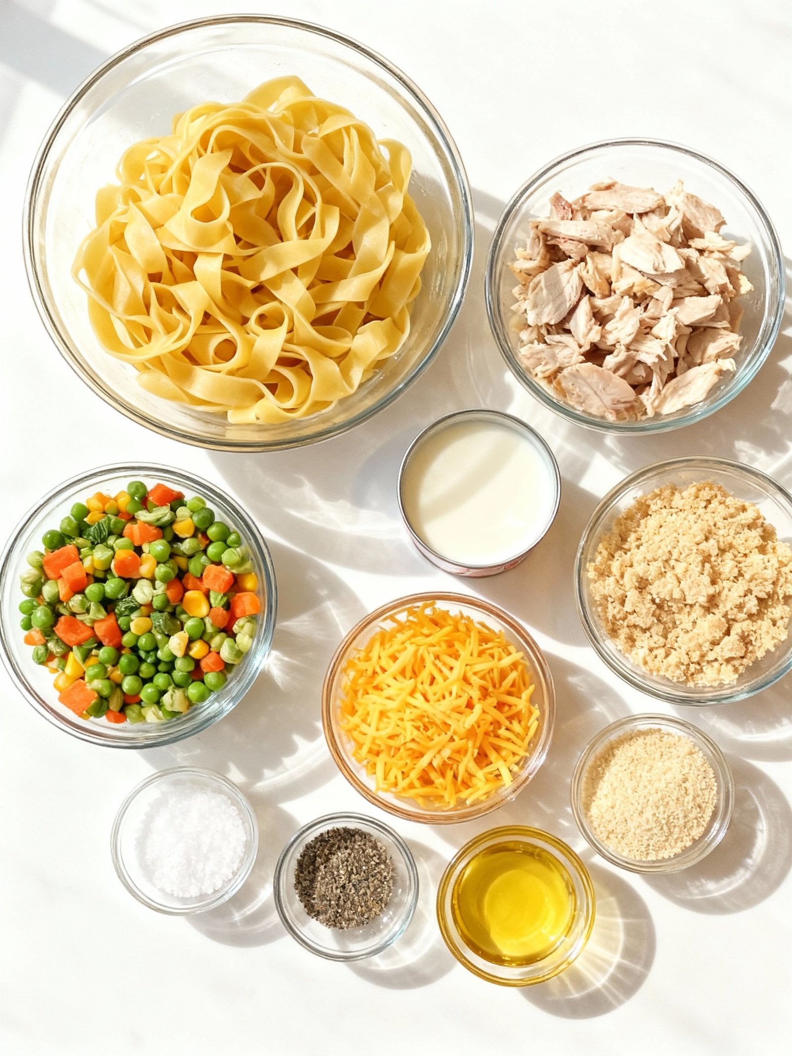 Cheesy Chicken Noodle Casserole ingredients