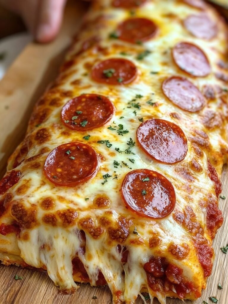 Pepperoni and Cheese Stromboli Recipe
