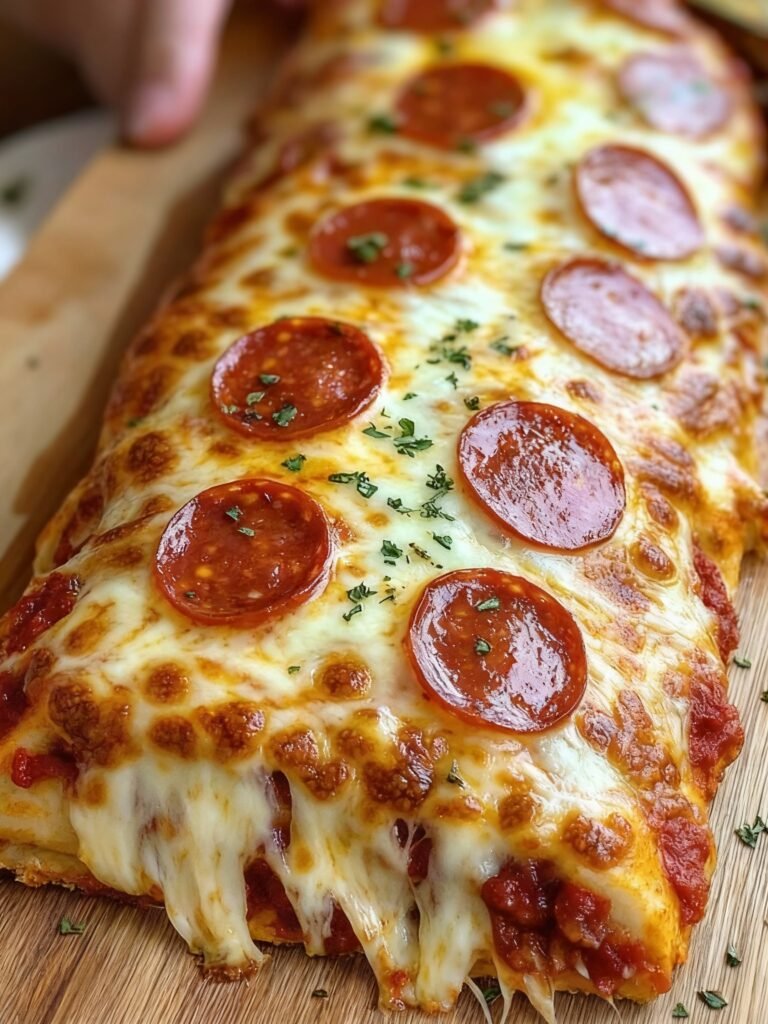 Cheesy Pepperoni Stromboli Bake Recipe
