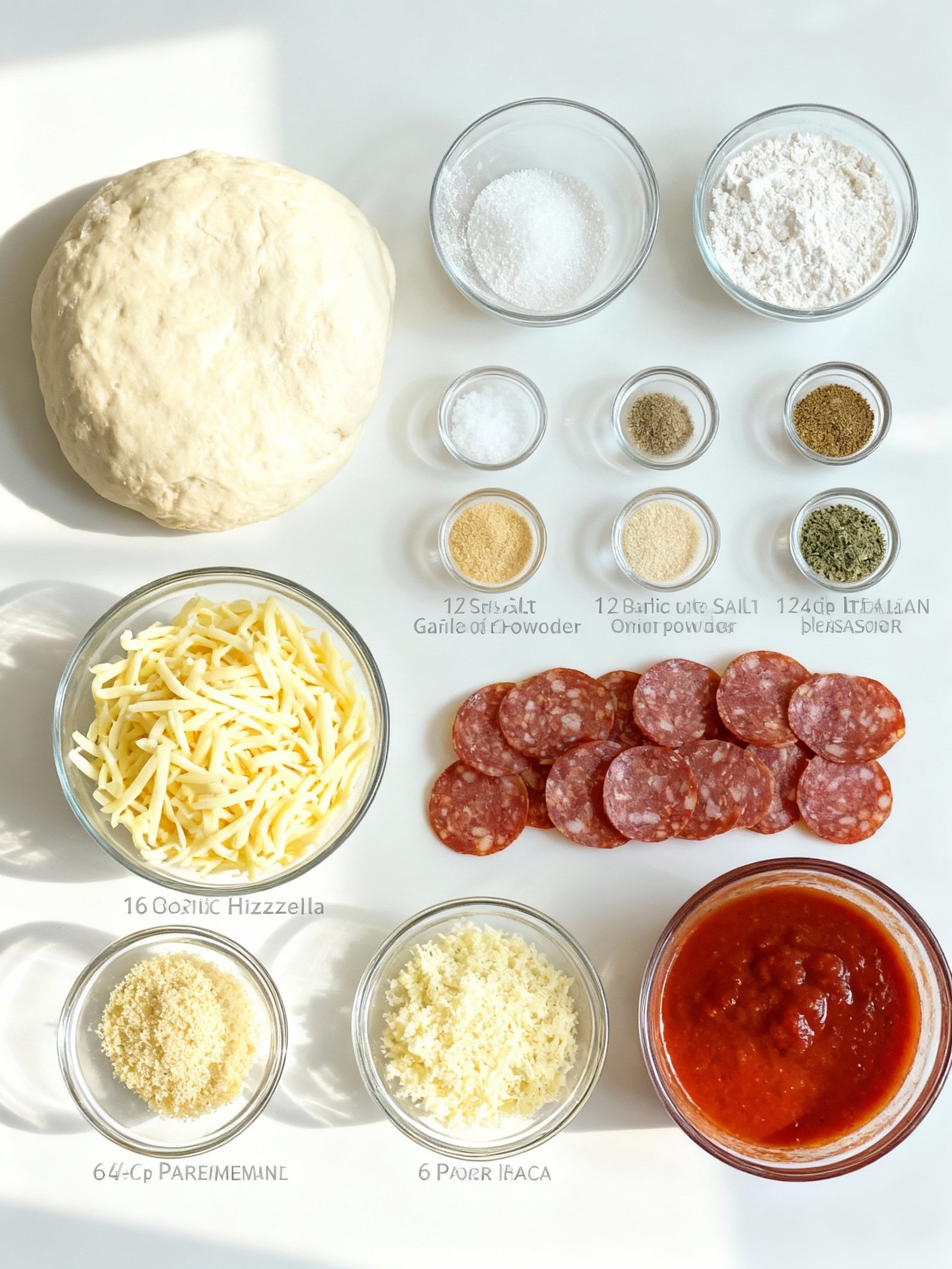 Cheesy Pepperoni Stromboli Bake ingredients