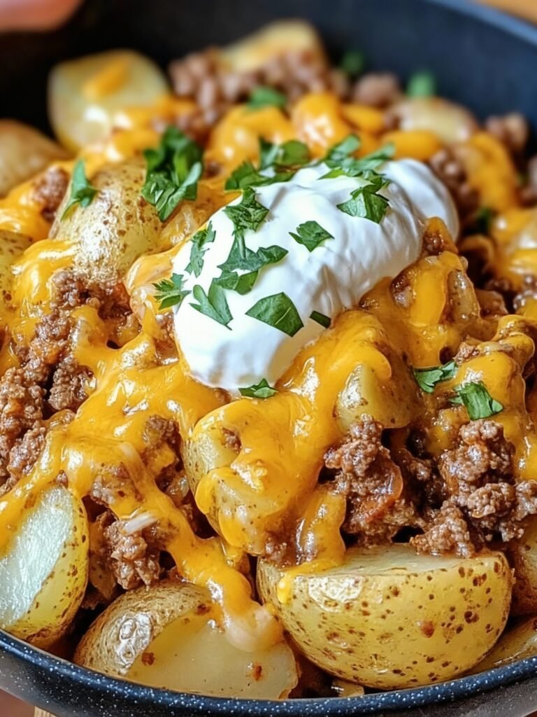 Cheesy Taco Potatoes Recipe
