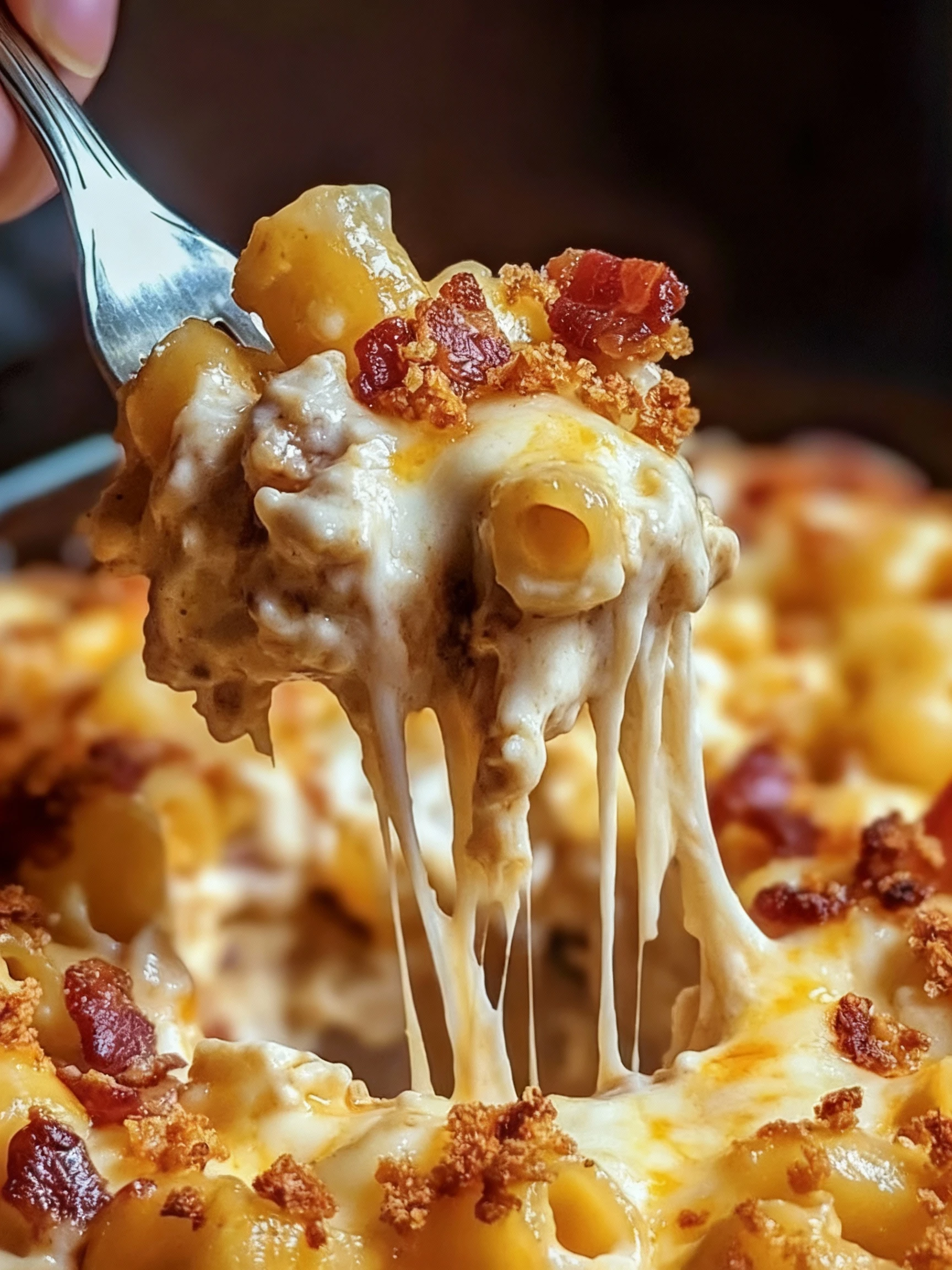 Chicken Bacon Crunch Casserole finished