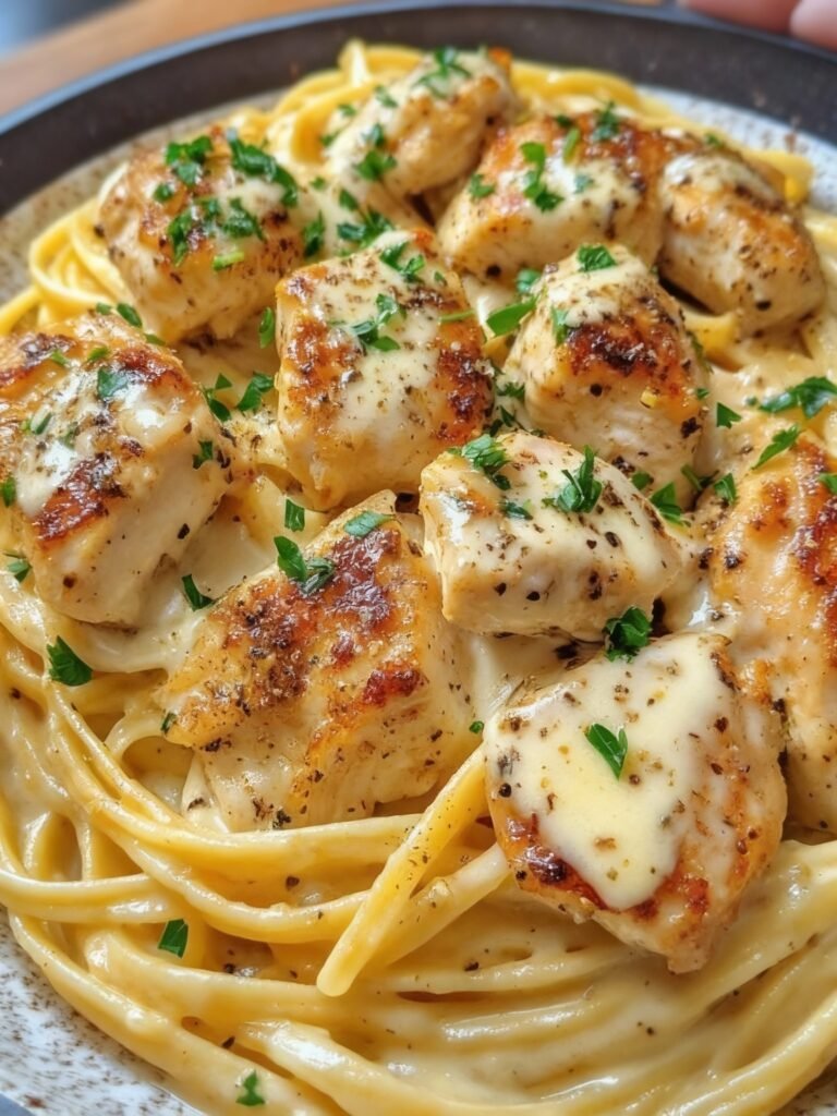 Creamy Cajun Chicken Linguine Alfredo Recipe