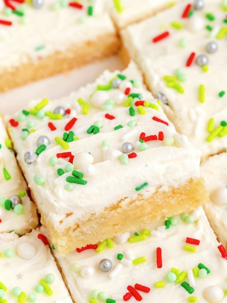 Christmas Sugar Cookie Bars Recipe